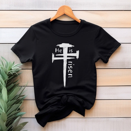 He is Risen Cross Shirt for Easter Gift, Jesus Shirt, Cross Shirt, I Love You Jesus Shirt, Southern Shirt