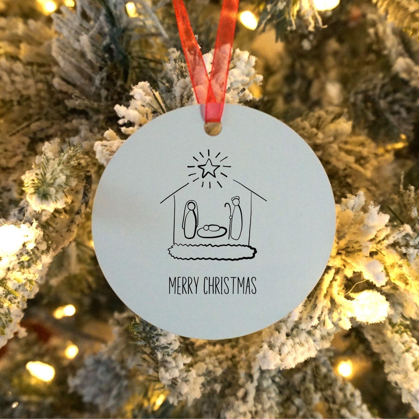 Nativity Ornament, Christmas Ornament, Nativity Xmas Decor, Holiday Decorations, Stocking Stuffers, Gifts for Her, Present