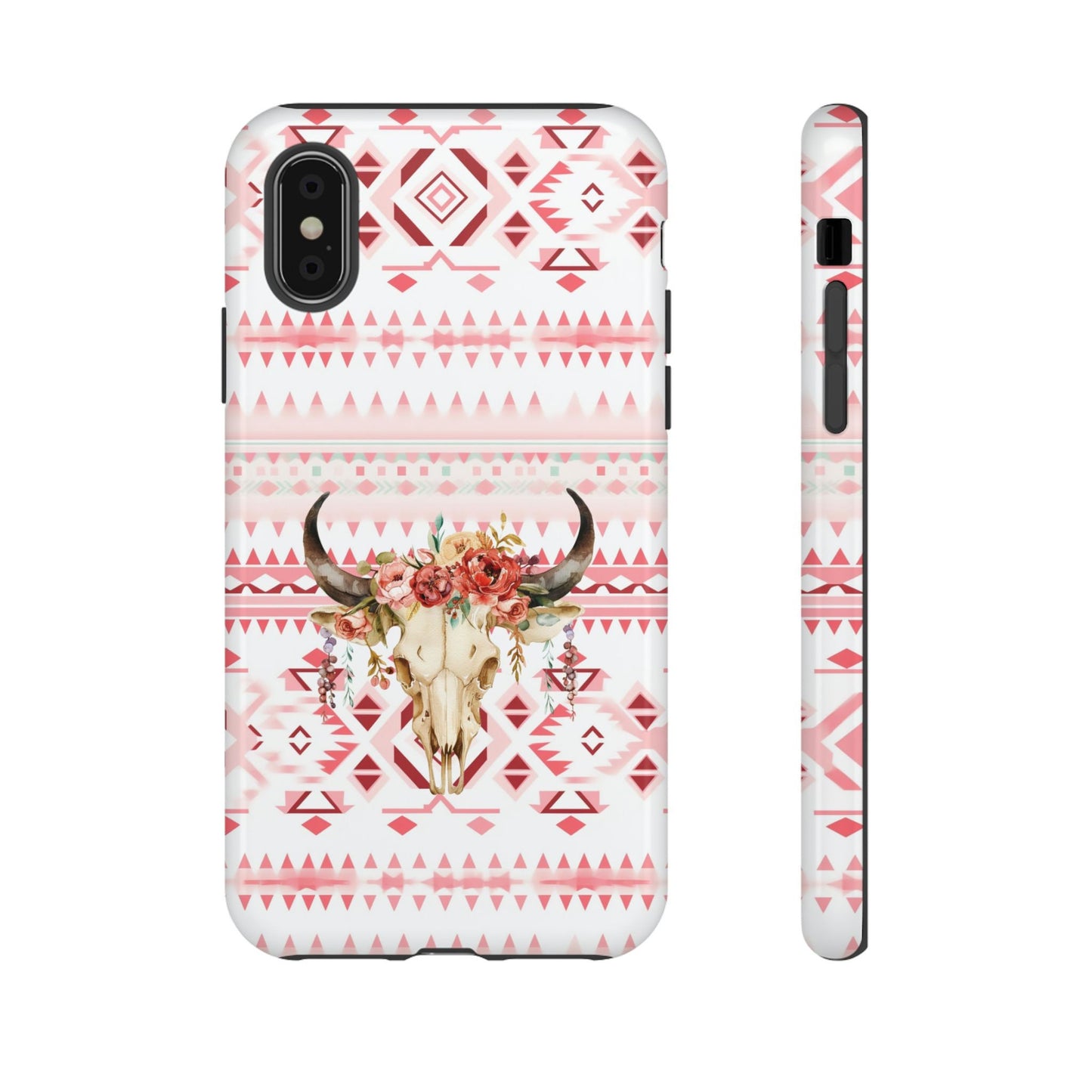 Phone Case, Pink Western Cowgirl Phone Case for iPhone Samsung Google - Country Girl Rodeo Phone Cover, Gifts for Her, Aztec Native American