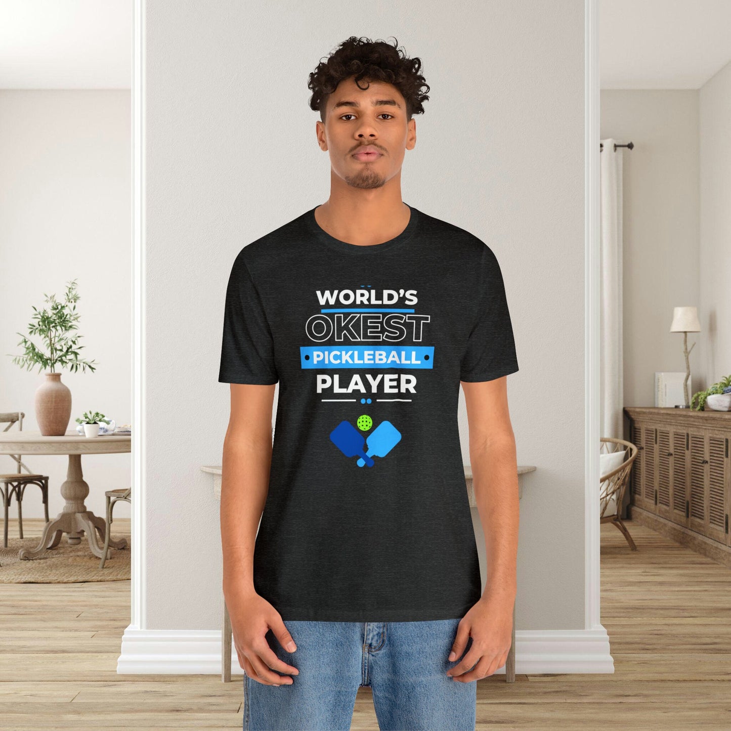 Pickleball Shirt Worlds OKest Pickleball Player Shirt, Pickleball T-Shirt, Mom Gift, Dad Gift, Friend Gift, Tennis Shirt, Sport Shirt