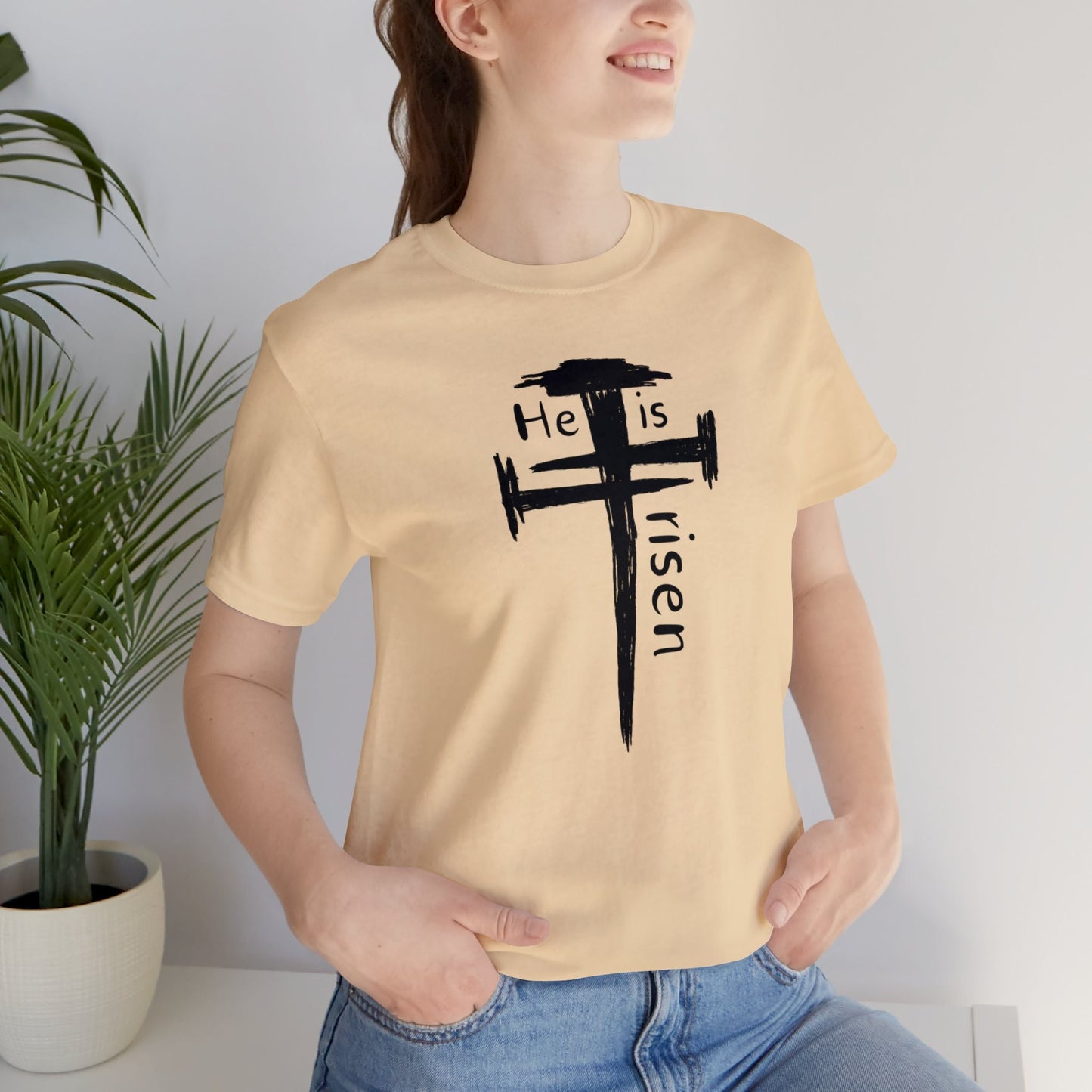 He is Risen Cross Shirt for Easter Gift, Jesus Shirt, Cross Shirt, I Love You Jesus Shirt, Southern Shirt