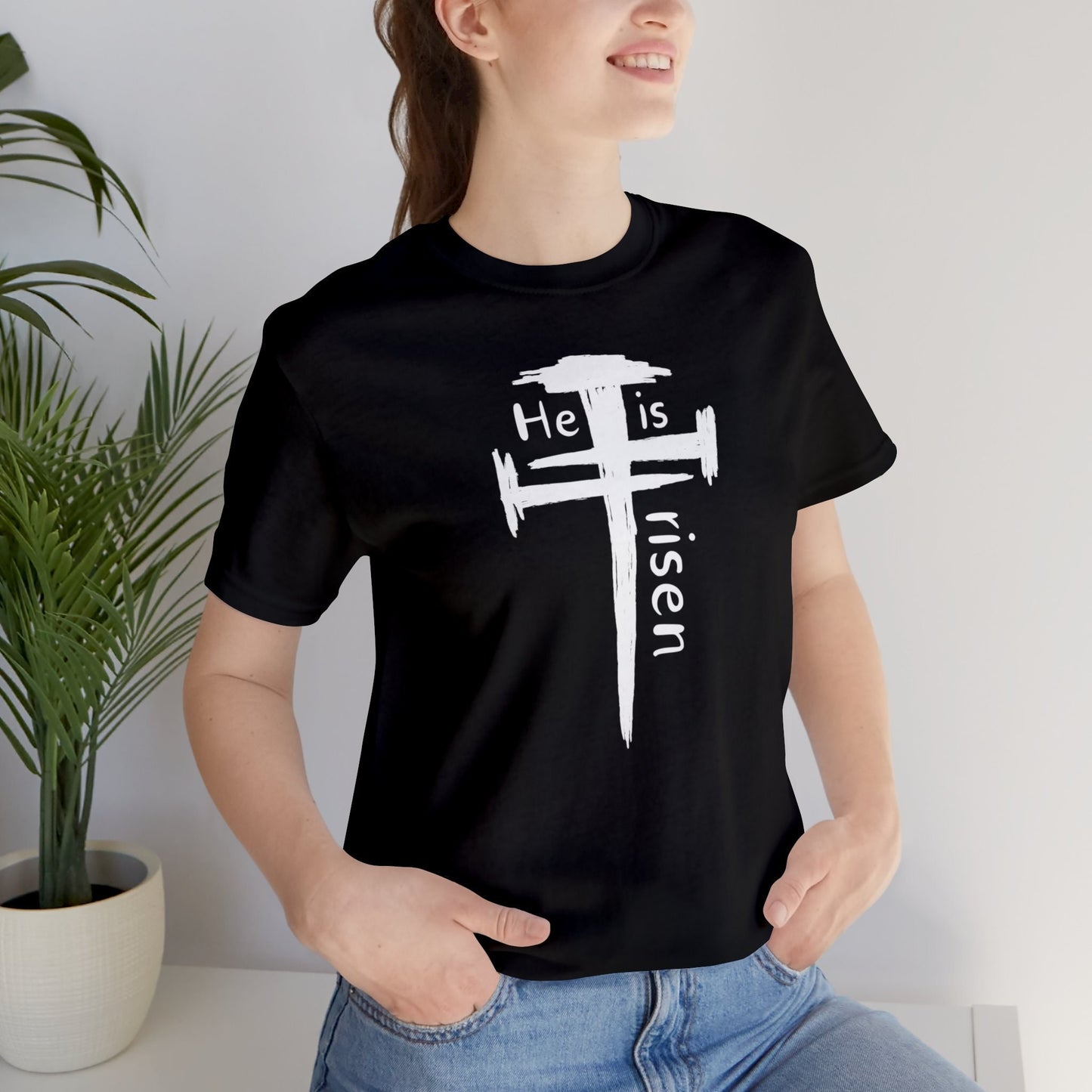 He is Risen Cross Shirt for Easter Gift, Jesus Shirt, Cross Shirt, I Love You Jesus Shirt, Southern Shirt