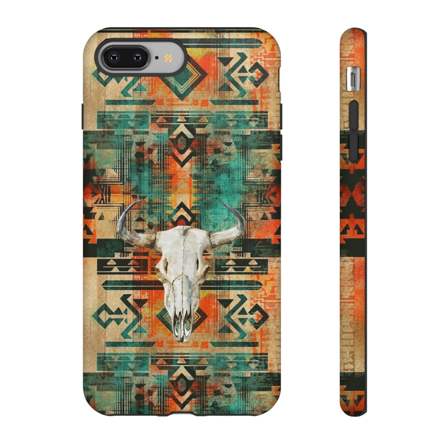 Phone case, Western Case Cow Skull Aztec Cell Phone Case - Country Girl Cowgirl Gift for Her For iPhone 15 14 13 Samsung Google