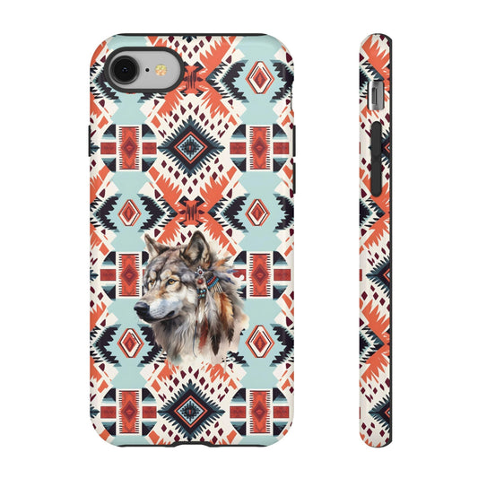 Wolf Cell Phone Case - Western Cowgirl and Native American Western Phone Case For iPhone 15 14 13 12 Google Samsung Ultra Gifts for her