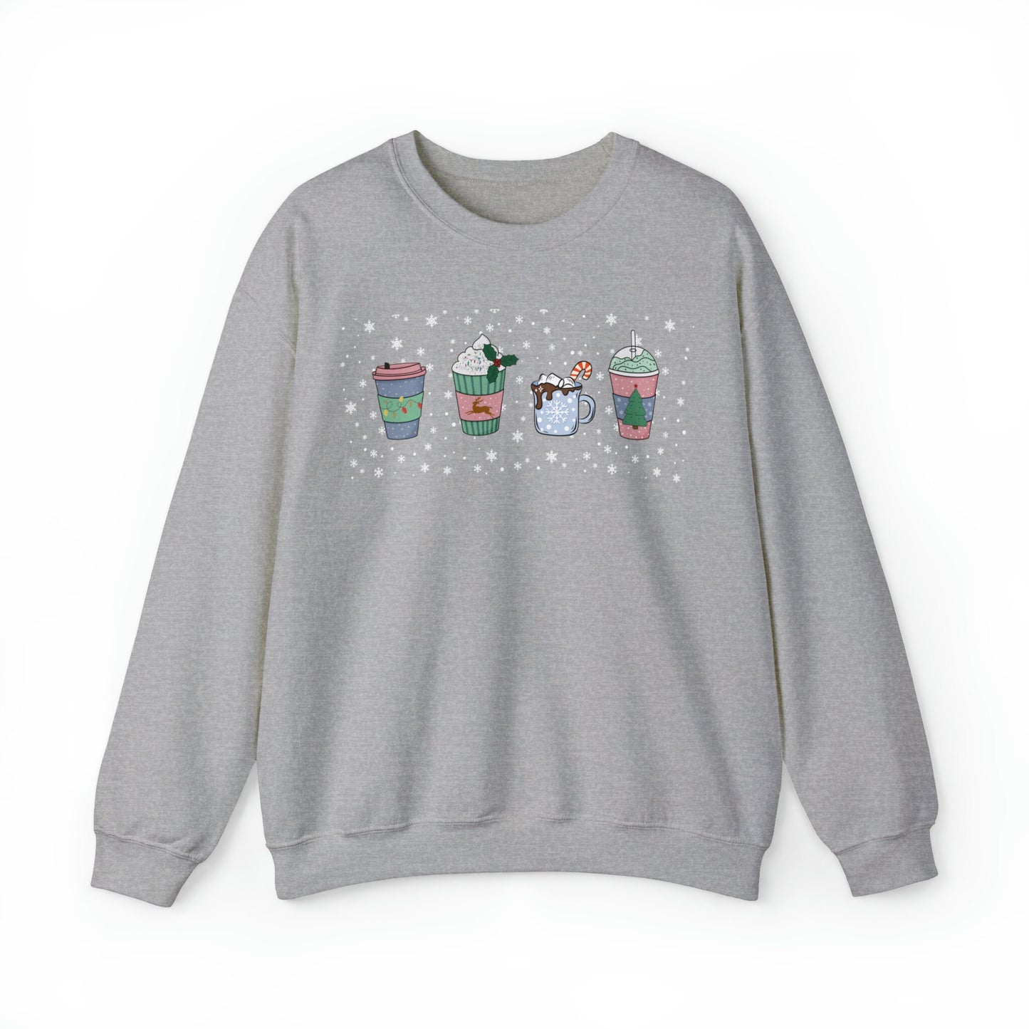 Cute Coffee Cup Sweatshirt, Christmas Sweatshirt, Cute Christmas Sweatshirt, Holiday Sweatshirt, Christmas Gift, Mom Gift