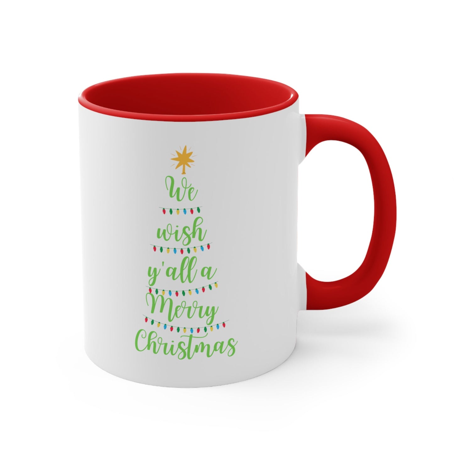 We Wish Yall A Merry Christmas Mug, Christmas Coffee Cup, Christmas Mug, Holiday Mug, Christmas Gift, Mom Christmas Gift, Mom Gift Dad Gift