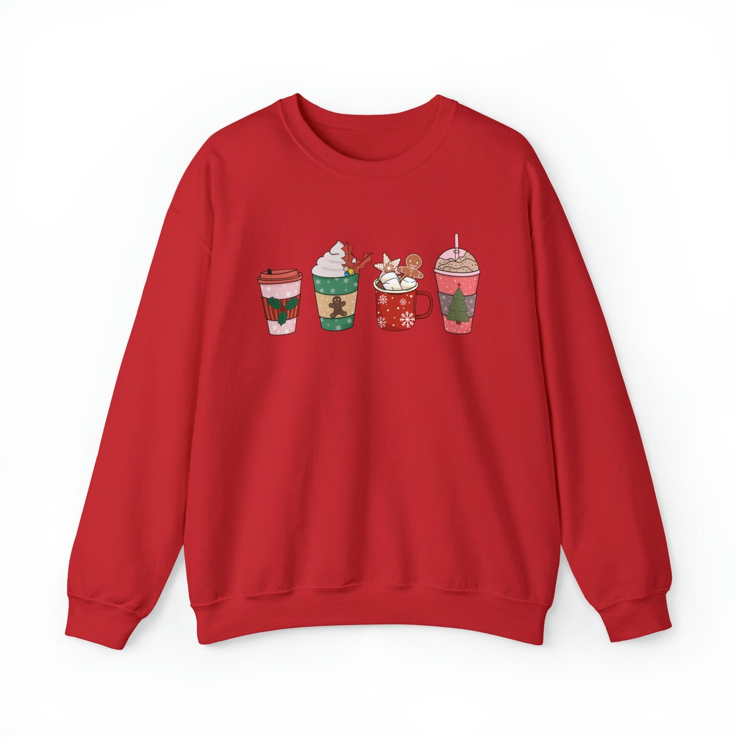 Cute Christmas Coffee Cup Sweatshirt, Christmas Sweatshirt, Cute Christmas Sweatshirt, Holiday Sweatshirt, Christmas Gift, Mom Gift