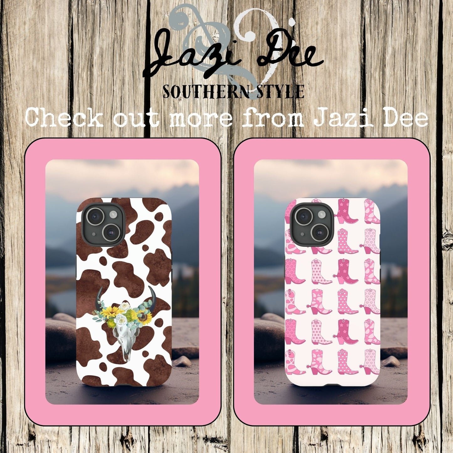 Pink Phone Case, Aztec Tribal Western Phone Case with Floral Cow Skull, Country Cowgirl Cover for iPhone 15 14 13 12 Samsung Ultra Google