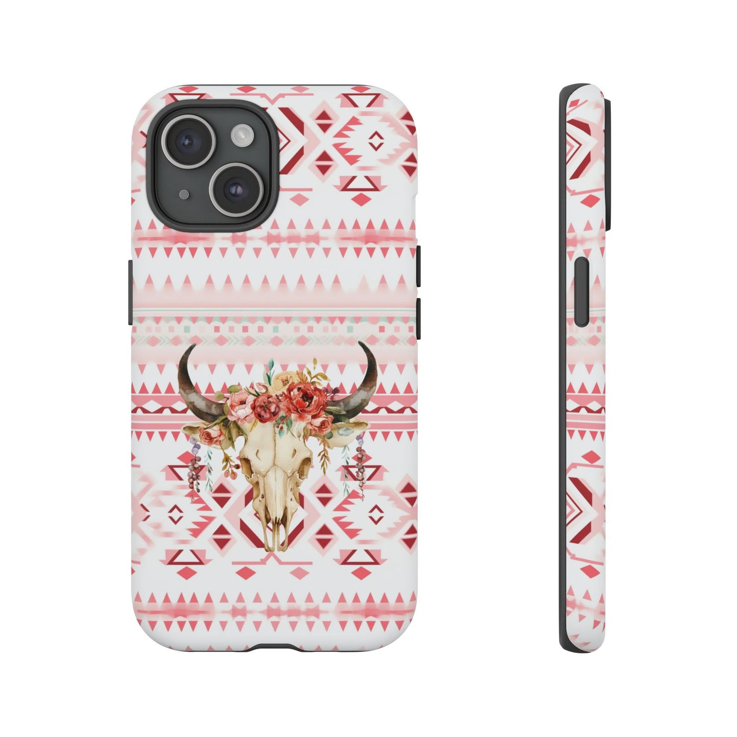 Phone Case, Pink Western Cowgirl Phone Case for iPhone Samsung Google - Country Girl Rodeo Phone Cover, Gifts for Her, Aztec Native American