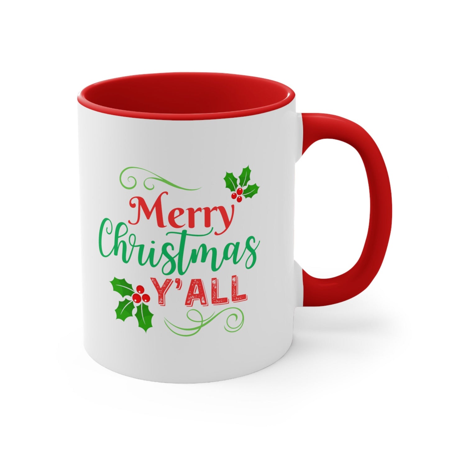 Merry Christmas Yall Mug, Christmas Coffee Cup, Christmas Mug, Holiday Mug, Christmas Gift, Mom Christmas Gift, Mom Gift, Dad Gift,