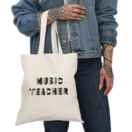 Music Teacher Tote Bag, Piano Teacher Bag, Music Teacher Gift for Back to School Teacher Appreciation