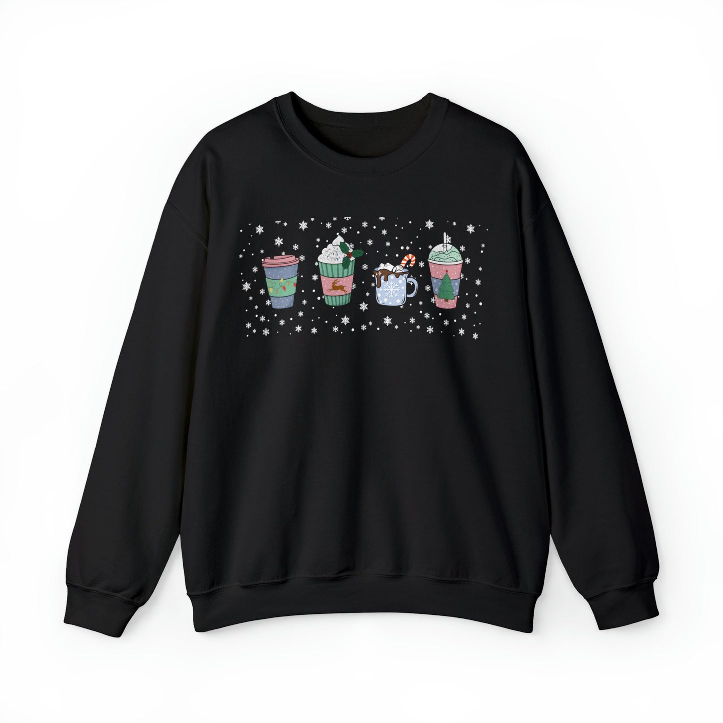 Cute Coffee Cup Sweatshirt, Christmas Sweatshirt, Cute Christmas Sweatshirt, Holiday Sweatshirt, Christmas Gift, Mom Gift