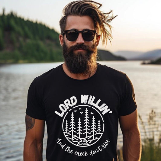 Lord Willing Shirt, Southern T-Shirt, Funny Shirt, Southern Sayings Shirt, Creek Shirt, Southern Phrases TShirt, Graphic Tee, Gifts for Him