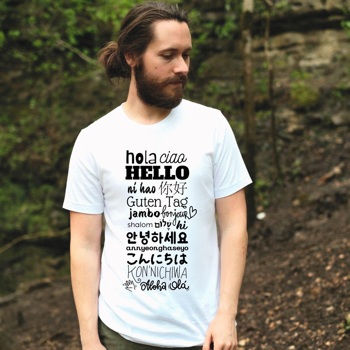 Hello Shirt, Greetings in Different Languages Around the World Tshirt, Multicultural Graphic Tee, Hey Hi T-Shirt, Teacher Gifts for Her