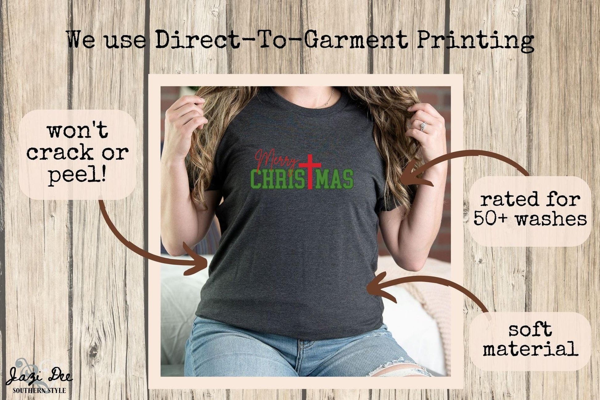 Christian Christmas Shirt, Merry Christmas Cross TShirt, Religious Holiday Apparel, Christmas Gift Graphic Tee, Faith Christmas T-Shirt