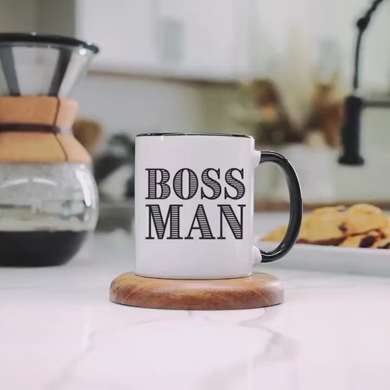 Boss Man Mug, Boss Coffee Cup, Boss Gift, Coworker Gift, Coworker Mug, Christmas Gift